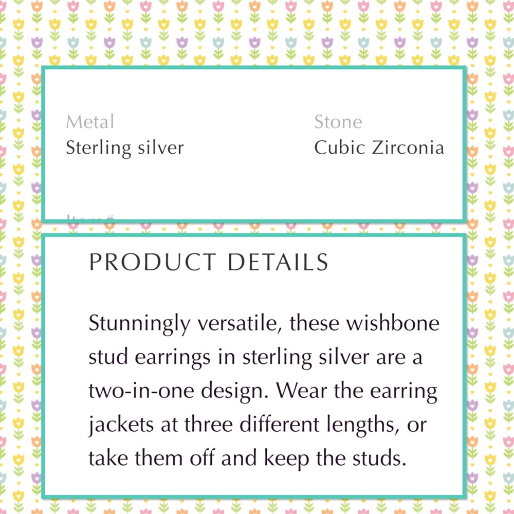 Pandora princess wish earrings clear CZ - Picture 3 of 3